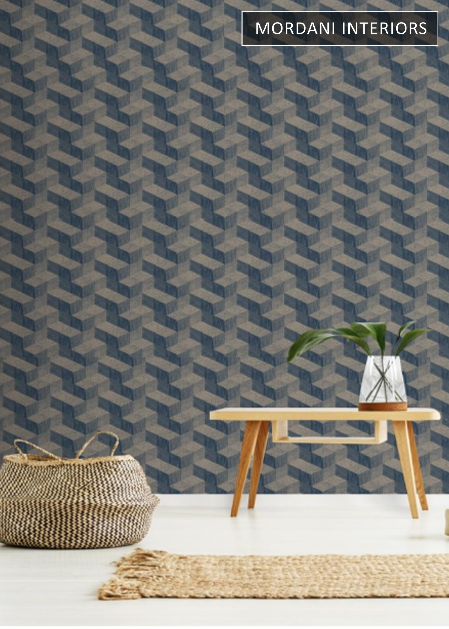 3D Blue Italian Wallpaper